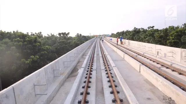 VIDEO: Sambut Asian Games 2018, LRT Palembang Sudah 77 Persen