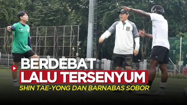 Berita video momen Pelatih Timnas Indonesia, Shin Tae-yong, yang sempat berdebat dengan salah satu pemainnya, Barnabas Sobor, tapi akhirnya tersenyum, Rabu (8/2/2023).