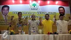 DPD Partai Golkar menggelar konferensi pers terkait deklarasi dukungan untuk Ahok, Jakarta, Selasa (14/6). DPD Partai Golkar DKI Jakarta mendukung Basuki Tjahaja Purnama untuk maju ke kursi DKI-1 pada Pilgub 2017 mendatang. (Liputan6.com/Johan Tallo)