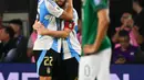 Dua gol Lionel Messi pada menit ke-84 dan 86 menutup pesta gol Argentina saat menjamu Bolivia. (Luis ROBAYO/AFP)