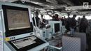 Sebuah monitor terlihat di kapal perang HMS Albion, Jakarta, Minggu (22/4). Kapal ini memiliki panjang 176 meter dan mampu melaju dengan kecepatan hingga 33 km per jam. (Merdeka.com/Iqbal S. Nugroho)