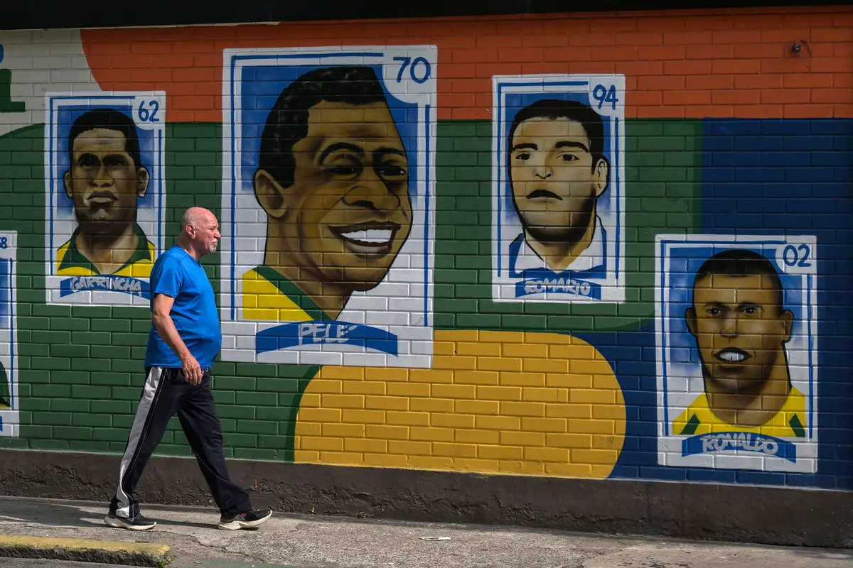 Foto: Brasil Bersolek Jelang Piala Dunia 2026, Mural Neymar hingga Para Legenda Terpajang di Jalanan