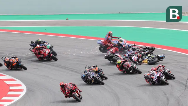 Kecelakaan Pembalap MotoGP di Sirkuit Catalunya