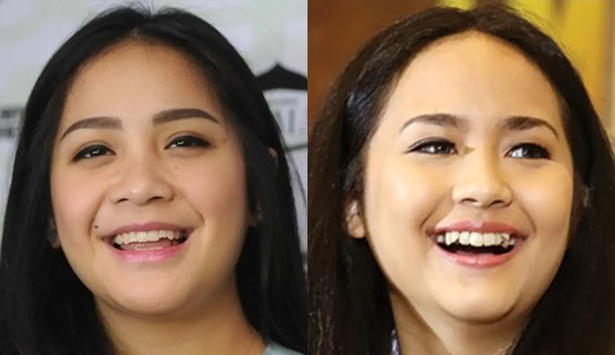 Cara tersenyum Nagita Slavina dan Gita Gutawa sangat mirip. Keduanya sama-sama miliki senyum yang manis. Tak heran jika netizen kompak menyebut Gita Gutawa dan Nagita Slavina dengan sebutan artis serupa tapi tak sedarah. (Liputan6.com/IG/gitagut/raffinagita1717)