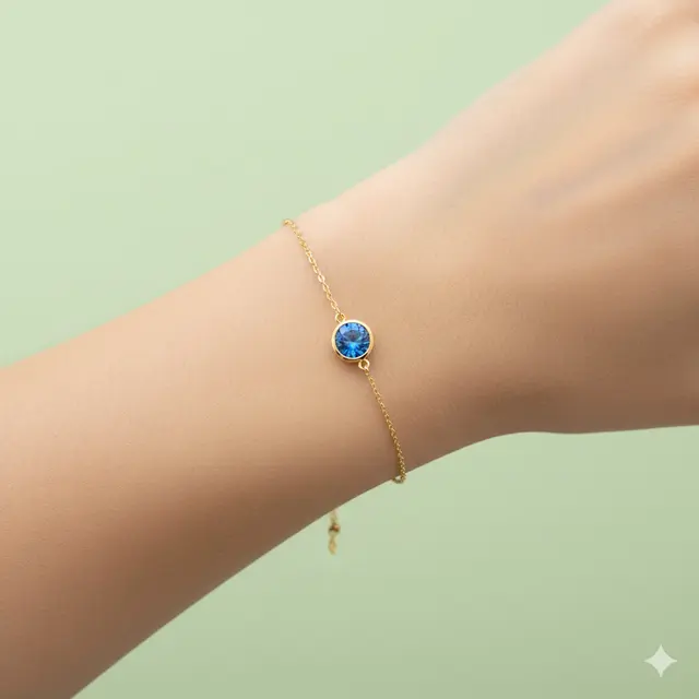 Gelang Emas Kombinasi Safir Harga Stabil. Gemini