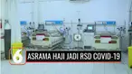 Presiden Joko Widodo meresmikan alih fungsi Asrama Haji Pondok Gede, Jakarta Timur, menjadi rumah sakit darurat Covid-19. Mulai hari ini, Rumah Sakit Darurat Asrama Haji sudah dapat digunakan untuk merawat pasien Covid-19.