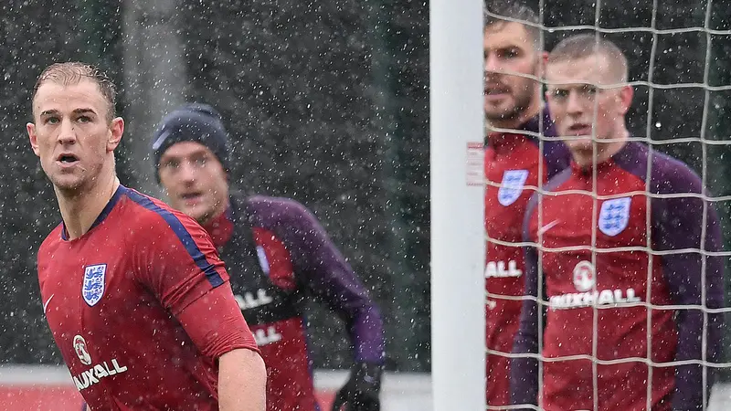 FOTO: Inggris Bersiap Jelang Hadapi Jerman dan Brasil