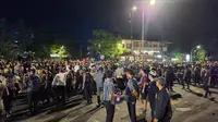 Situasi Sempat Mencekam, Polisi Amankan 8 Anarko Saat Demo Indonesia Gelap di Makassar