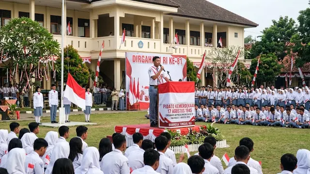 Contoh Teks Pidato Kemerdekaan 17 Agustus 1945 HUT RI Ke-81 di SMA