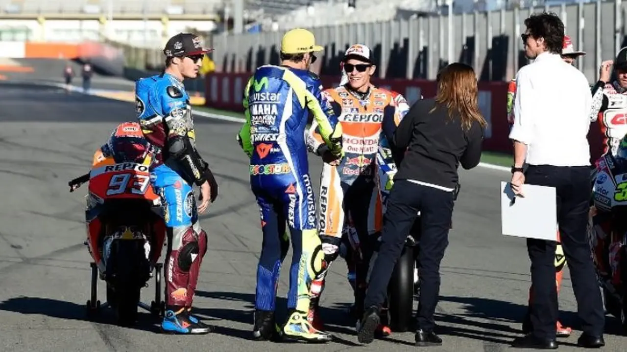 Valentino Rossi dan Marc Marquez.