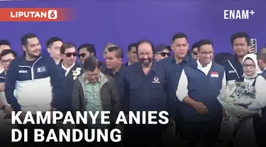 Ditemani Surya Paloh, Anies Kampanye di Bandung