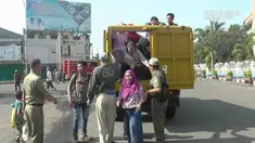Sehari setelah bentrokan pengemudi ojek online dengan sopir angkutan umum TNI/Polri gelar patroli bersama Kamis 9/3/2017