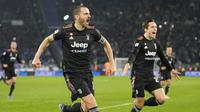 Juventus berhasil mencuri poin penuh kala bertandang ke markas Lazio di Stadion Olimpico Roma pada giornata 13 Serie A Liga Italia, Minggu (21/11/2021). (AP/Andrew Medichini)