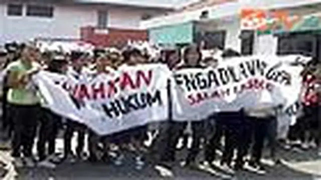 Ribuan Buruh Tolak Eksekusi Lahan