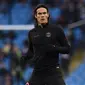 6. Edinson Cavani - Penyerang asal Uruguay ini merapat ke Old Trafford dengan status bebas transfer pada bursa transfer musim panas ini. Manchester United mempercayakan Cavani untuk menggunakan nomor 7 di kompetisi musim ini. (AFP/Paul Ellis)