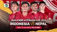 Jadwal & Live Streaming Piala Kualifikasi Asia 2023 Indonesia Vs Nepal Live Vidio 15 Juni