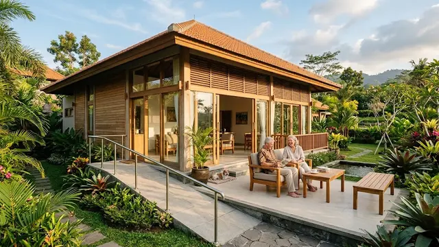 Model Rumah Satu Lantai Ideal untuk Pasangan di Masa Tua/AI Generated