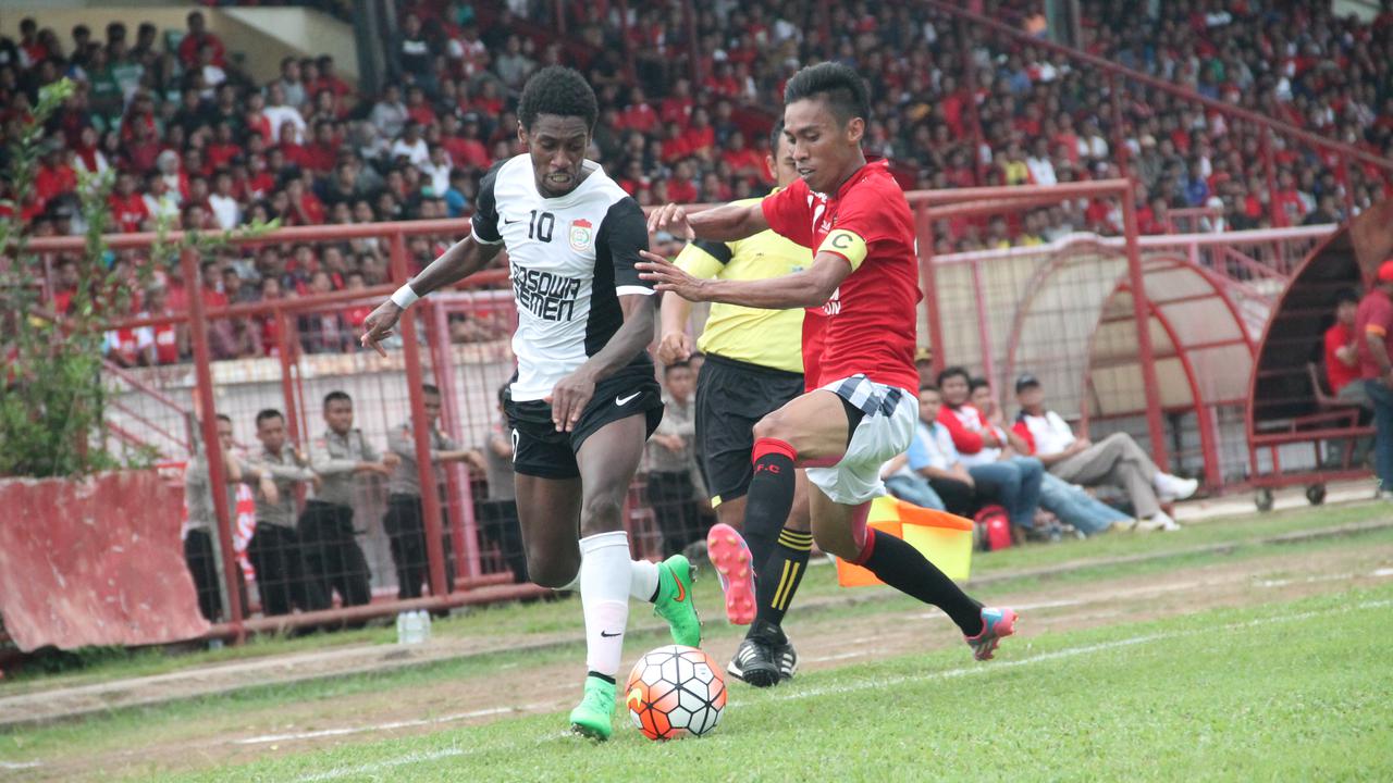 Fadil Sausu mencetak gol tunggal lawan SFC