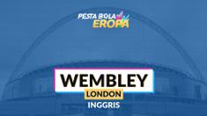 Venue Piala Eropa 2020, Wembley. (Bola.com/Dody Iryawan)