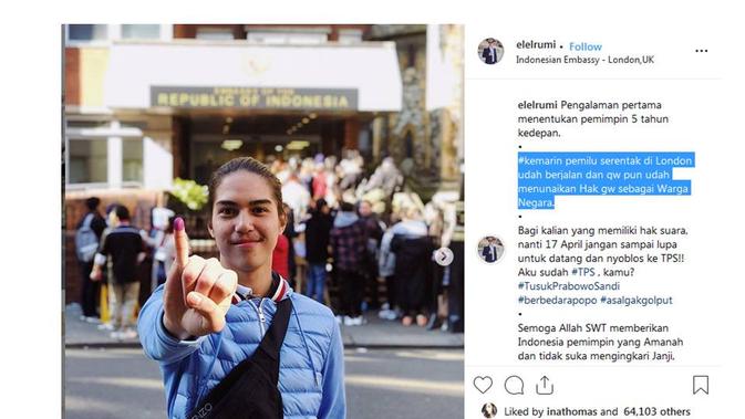 el rumi berbagi pengalaman nyoblos pemilu 2019 di london