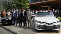 PT Toyota Astra Motor (TAM) membuka tahun baru dengan meluncurkan sedan terbarunya, all new Toyota Camry. (Arief Aszhari / Liputan6.com)