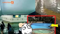 Air bening yang menggenang ini menunjukkan betapa orang Jepang sangat disiplin dalam kebersihan.