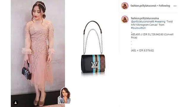 7 Koleksi Sling Bag Mewah Prilly Latuconsina, Ditaksir Capai Ratusan Juta