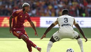 Pemain AS Roma Wesley Franca (AFP)