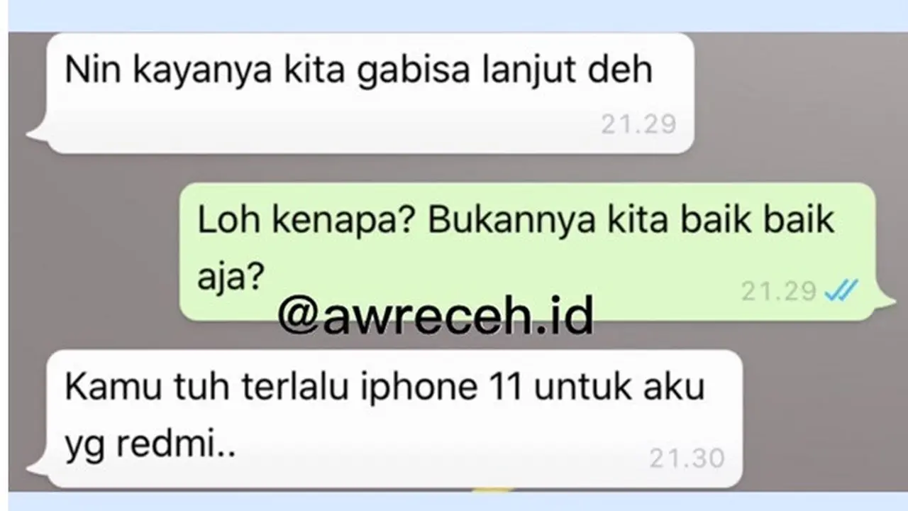 5 Chat Minta Putus Ini Bikin Tepuk Jidat