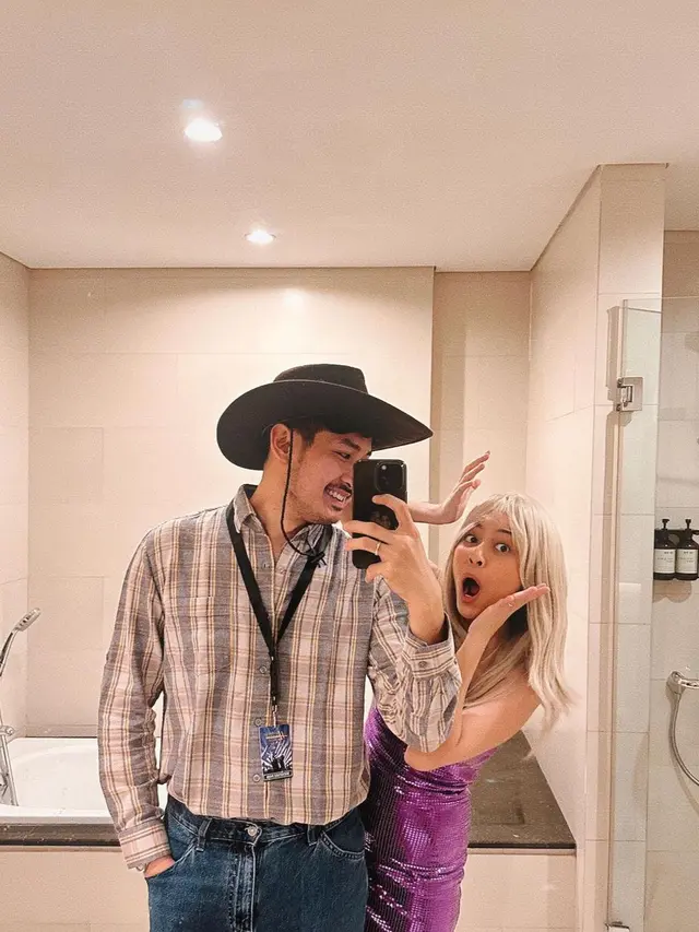 Hanggini rayakan ulang tahunnya yang ke-25 bertemakan Hannah Montana (Instagram/@hanggini)