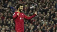 Pesta empat gol Liverpool kali ini dimulai oleh Luis Diaz, lalu diteruskan oleh Mohamed Salah dan Sadio Mane. Naas Setan Merah tak mampu mencetak sebiji gol pun di laga tersebut. (AP/Jon Super)