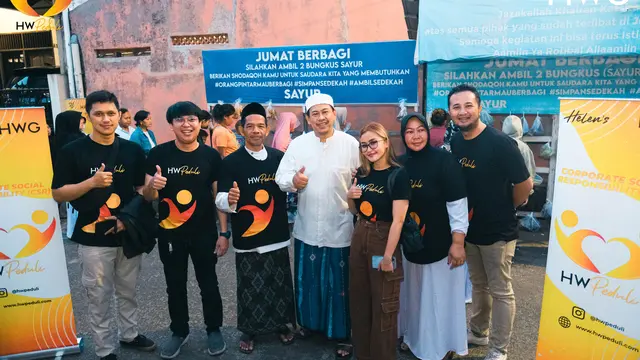 HW Peduli bersama dengan Yayasan The Amir Center Sebarkan Kebaikan Melalui Jumat Berbagi. (ist)