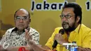 Alasan Partai Golkar mendukung Ahok karena Ahok dinilai telah memiliki kontribusi untuk pembangunan Jakarta selain itu Ahok juga dinilai berani menghadapi segala tantangan dan kendala yang dihadapi, Jakarta, Selasa (14/6). (Liputan6.com/Johan Tallo)