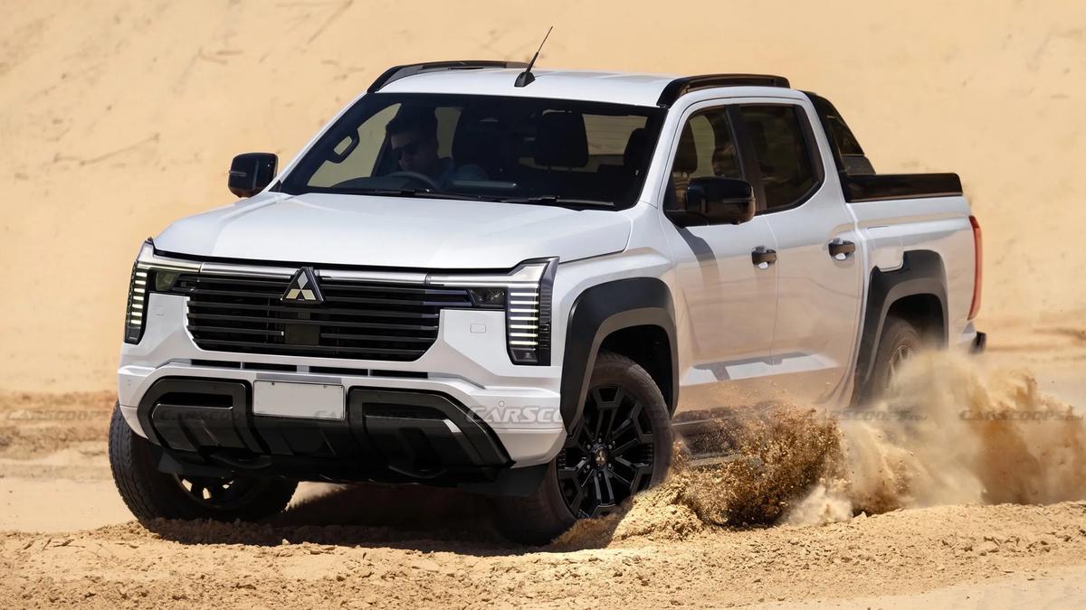 Wajah Baru Mitsubishi Triton Mulai Terungkap, Ada Sentuhan Pajero