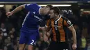 7. Ryan Mason (Hull) - Cedera retak tulang tengkorak saat melawan Chelsea yang membuatnya harus pensiun dini. (AFP/Adrian Dennis)