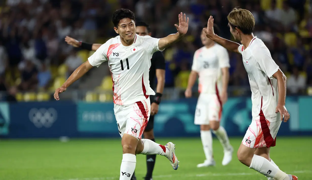 Satu gol Jepang dicetak oleh Hosoya yang baru main di babak kedua. (AP Photo/Jeremias Gonzalez)