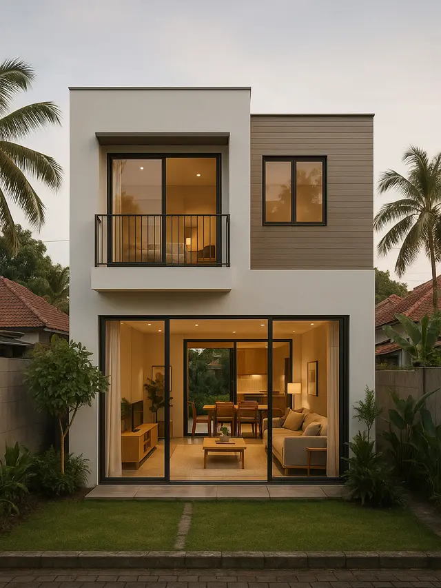 Model Rumah Minimalis 2 Lantai di Lahan Terbatas/ChatGPT