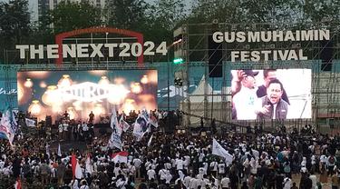 Acara Gus Muhaimin festival the next 2024 dan memadati stadion Gelora Delta Sidoarjo. (Dian Kurniawan/Liputan6.com)