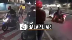 Nasib apes menimpa ketika balapan liar itu baru dimulai.