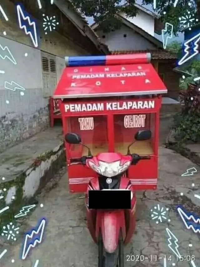 9 Potret Nyeleneh Desain Gerobak Jualan, Bentuknya Mirip Bus