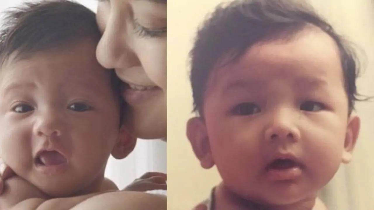 Foto Masa Kecil Artis dan Anak Mirip Banget