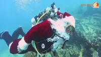[VIDEO] Aksi Santa Claus Main Jet Ski Rayakan Natal