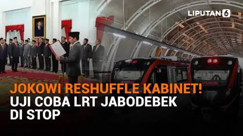 Jokowi Reshuffle Kabinet! Uji Coba LRT Jabodebek Disetop