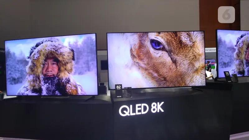 Samsung TV QLED 8K di Samsung Forum 2019, Singapura