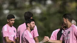 Partai pembuka yang mempertemukan Al Ahly (Mesir) melawan Inter Miami (Amerika Serikat) akan menjadi sorotan karena kehadiran Lionel Messi di turnamen edisi perdana dengan format baru. (PATRICIA DE MELO MOREIRA/AFP)