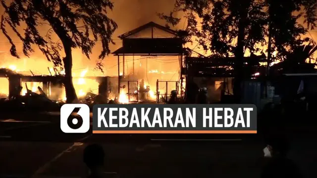 VIDEO: Kebakaran Hebat di Pulo Gadung Jakarta, Api Hanguskan Puluhan Rumah