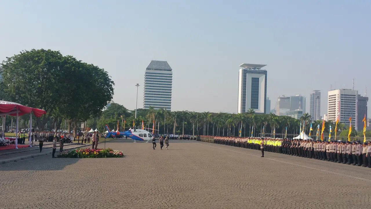 Kapolri dan Panglima TNI Pimpin Apel Operasi Pengamanan Pemilu 2019