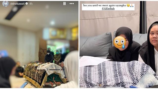 6 Potret Suasana di Rumah Duka Stevie Agnecya hingga Dimakamkan, Ramai Pelayat