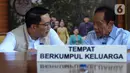 Bertemu Sutiyoso, Ridwan Kamil-Suswono berdiskusi tentang kondisi dan situasi kota Jakarta sebagai bekal pemahaman terkait majunya pasangan tersebut dalam Pemilihan Gubernur Jakarta 2024. (Liputan6.com/Herman Zakharia)