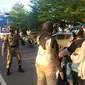 Satpol PP Kota Makassar menerapkan protokol kesehatan (Liputan6.com/Dok: Satpol PP Makassar)